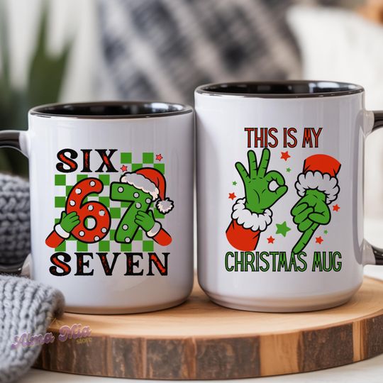 67 Christmas Meme Mug | Funny Ceramic Holiday Cup