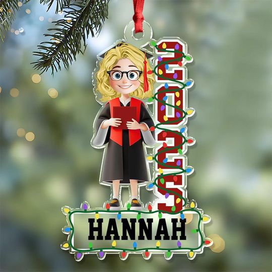 Congrats Graduation Personalized Acrylic Ornament