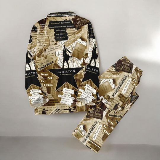 Hamilton Musical Pajama Set, Alexander Hamilton & Eliza PJs
