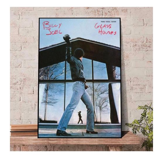 Billy Joel Poster, Billy Joel Glass Houses album Un Poster