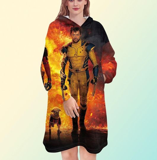 Wolverine Blanket Hoodie, X-men Blanket Hoodie