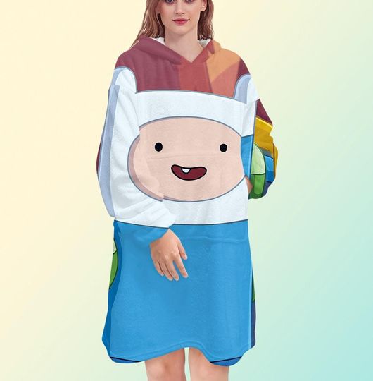 Adventure Time Finn blanket hoodie