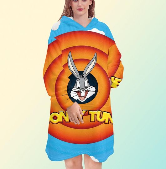Looney Tunes Bugs Bunny Blanket Hoodie