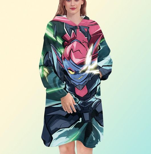 Undertale Undyne Blanket Hoodie