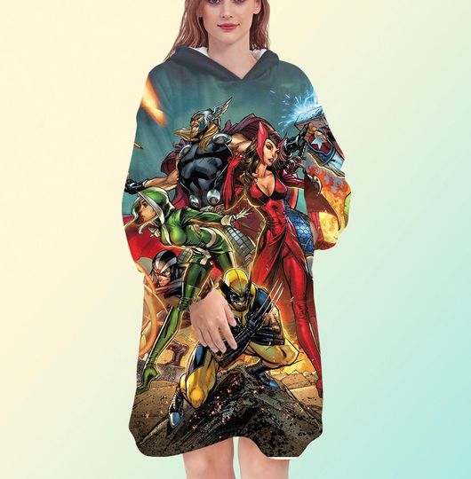 X-men vs Avengers Blanket Hoodie