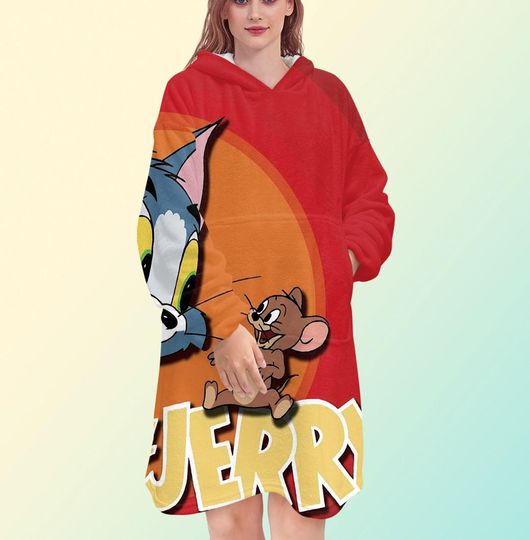 Tom and Jerry Blanket Hoodie