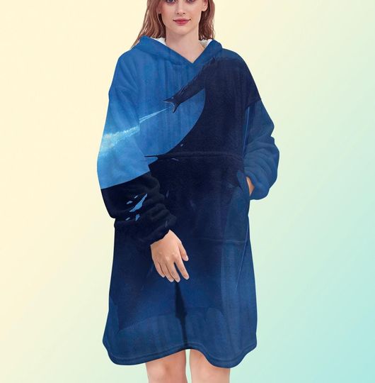 Game of Thrones Blanket Hoodie, Ice Dragon Blanket Hoodie