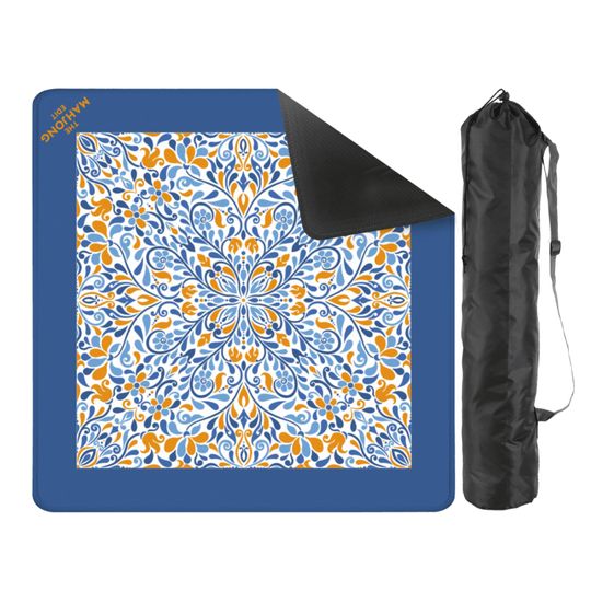 Mahjong Game Mat, Monogram Mohjong Mat, Preppy Style, Mahjong Gift