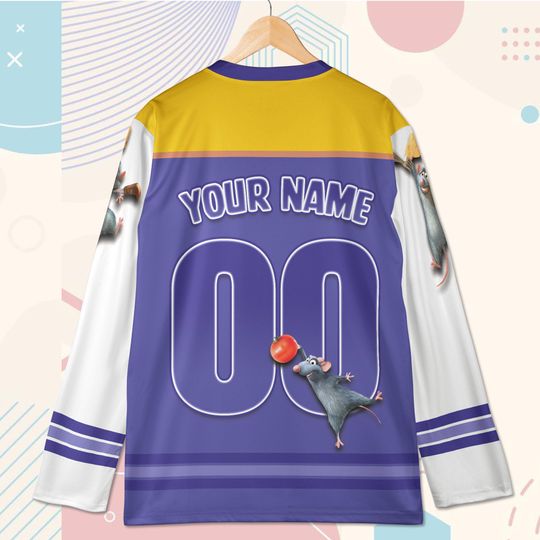 Custom Chef Mouse Baseball Jersey  Personalized Cartoon Jersey