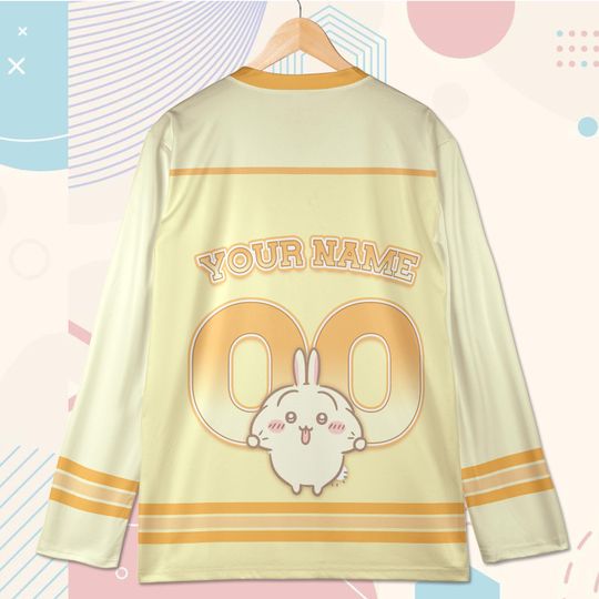 Custom Usagi Chiikawa Baseball Jersey  Kawaii Anime Shirt