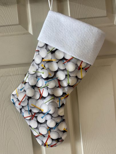 Golf balls Christmas Stocking