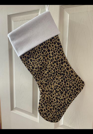 Leopard Christmas Stocking
