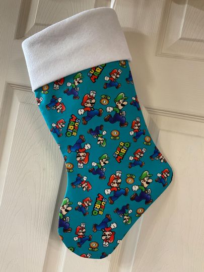 Super Mario and Luigi Christmas Stocking