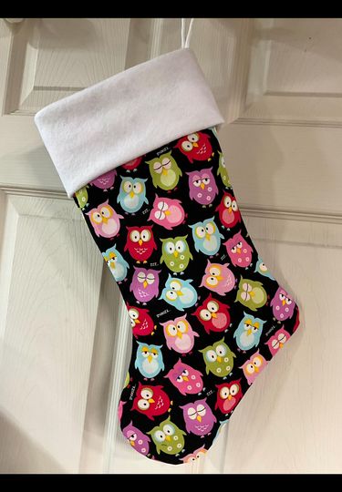 Owls Christmas Stocking