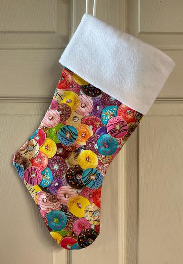 Doughnuts Christmas Stocking