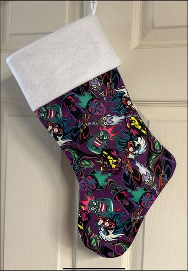 Disney villain Christmas Stocking