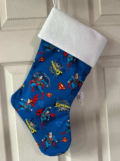Superman  Christmas Stocking