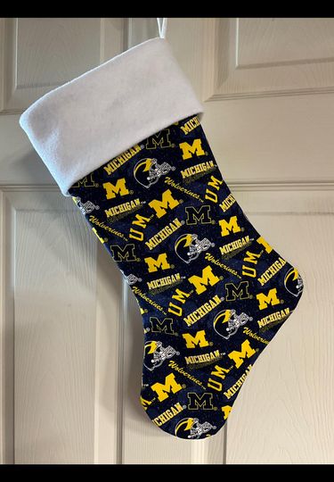 Michigan Wolverines Christmas Stocking