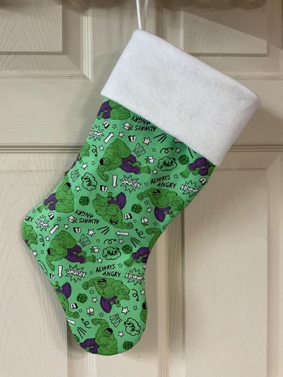 The incredible Hulk Christmas Stocking