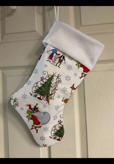 The funny character Christmas Stocking