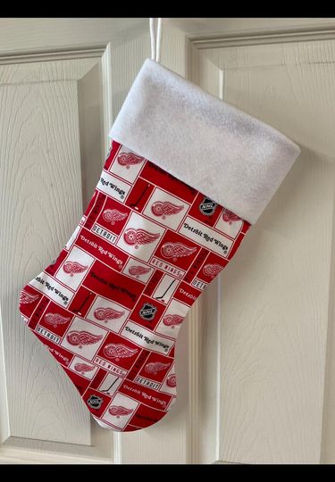 Detroit Red wings Christmas Stocking