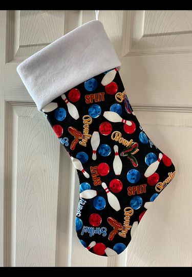 Bowling Christmas Stocking
