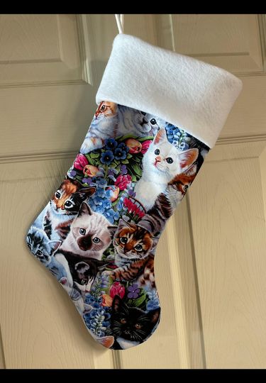 Kitty cats Christmas Stocking
