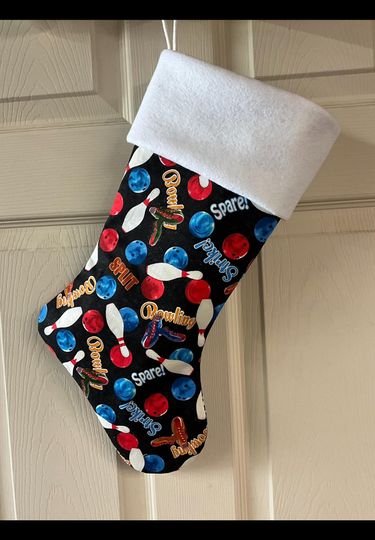 Bowling Christmas Stocking