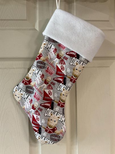 Oklahoma Sooners Christmas Stocking