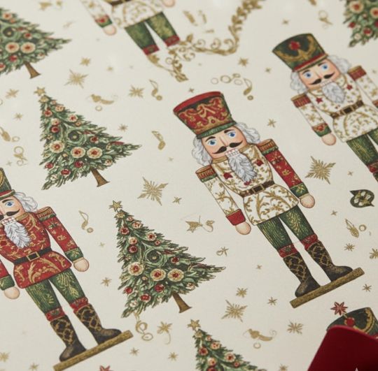 Christmas Nutcracker Gift Wrap: Festive Holiday Paper
