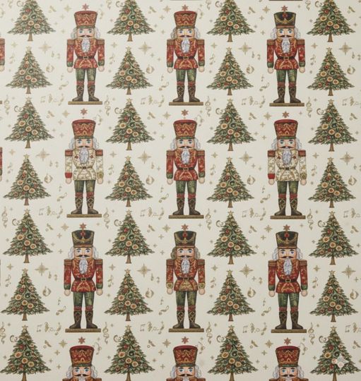 Christmas Nutcracker Gift Wrap: Festive Holiday Paper
