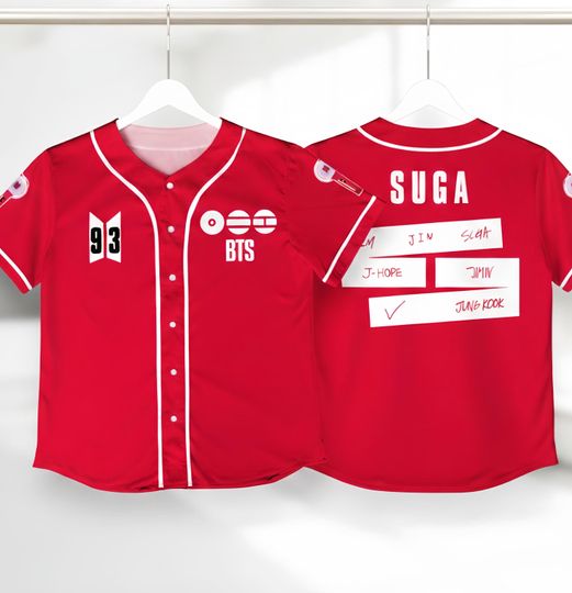 Custom BTS Member Jersey, Tour Idol Baseball Jersey, Custom Baseball Jersey For Teen Girl Women Baseball Kpop , World Tour 2026 2027 Jersey