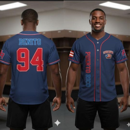 Benito 94 Baseball Jersey: Puerto Rico Halftime Show Inspired