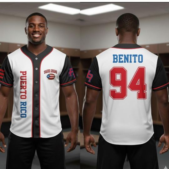 Benito 94 Baseball Jersey: Puerto Rico Halftime Show Inspired