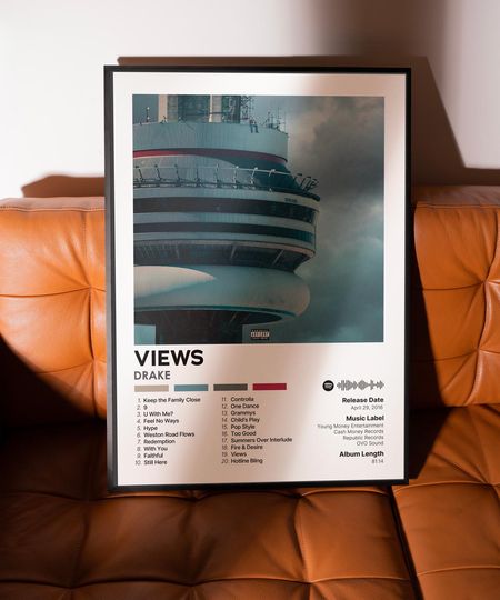Views - Drake - Premium Semi-Gloss Poster - Unframed