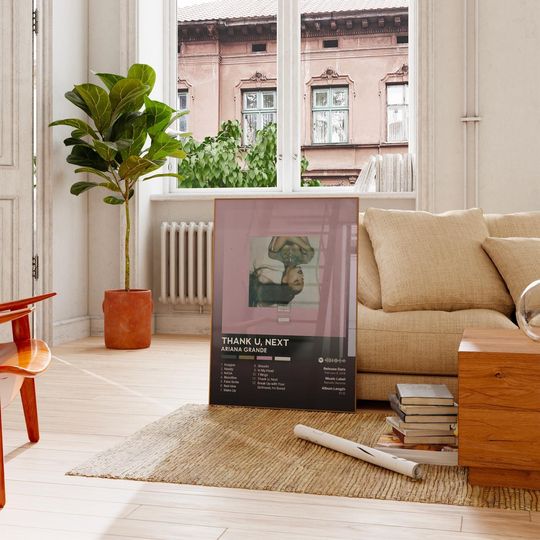 Thank U, Next - Ariana - Premium Semi-Gloss Poster - Unframed