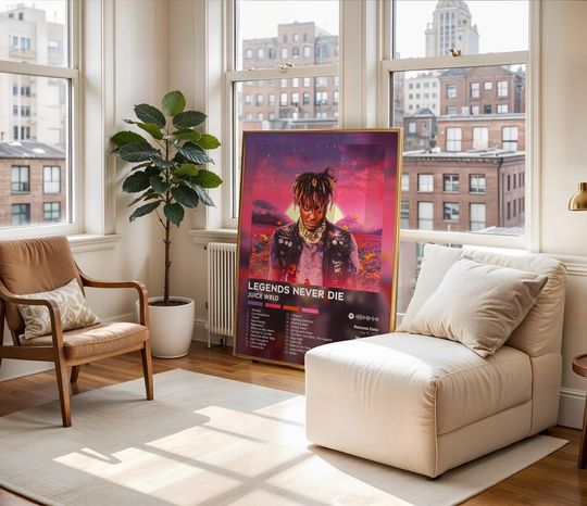 Legends Never Die - Juice Wrld - Premium Semi-Gloss Poster - Unframed