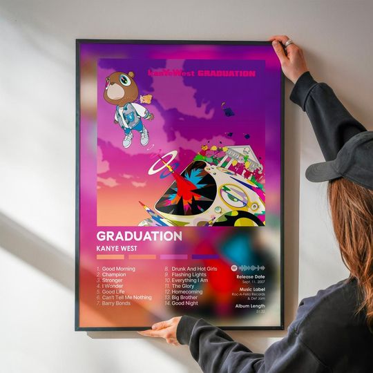 Graduation - Kanye West - Premium Semi-Gloss Paper Poster - Unframed