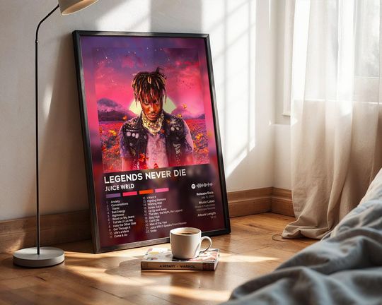Legends Never Die - Juice Wrld - Premium Semi-Gloss Poster - Unframed