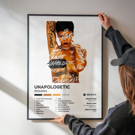 Unapologetic - Rihanna - Premium Semi-Gloss Poster - Unframed