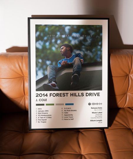 2014 Forest Hills Drive - J. Cole - Premium Semi-Gloss Poster - Unframed