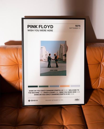 Wish You Were Here - Pink Floyd - Premium Poster - Unframed