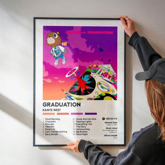 Graduation - Kanye West - Premium Semi-Gloss Paper Poster - Unframed