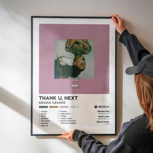 Thank U, Next - Ariana - Premium Semi-Gloss Poster - Unframed