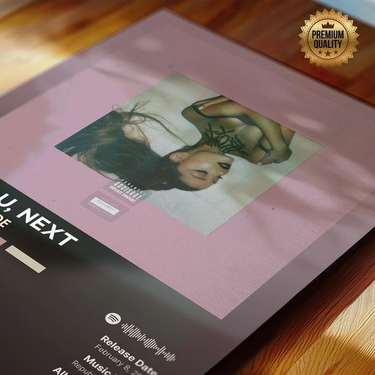 Thank U, Next - Ariana - Premium Semi-Gloss Poster - Unframed