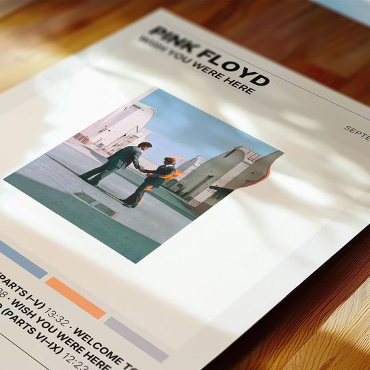 Wish You Were Here - Pink Floyd - Premium Poster - Unframed