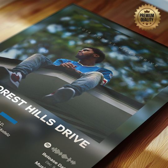 2014 Forest Hills Drive - J. Cole - Premium Semi-Gloss Poster - Unframed