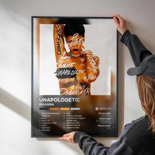 Unapologetic - Rihanna - Premium Semi-Gloss Poster - Unframed