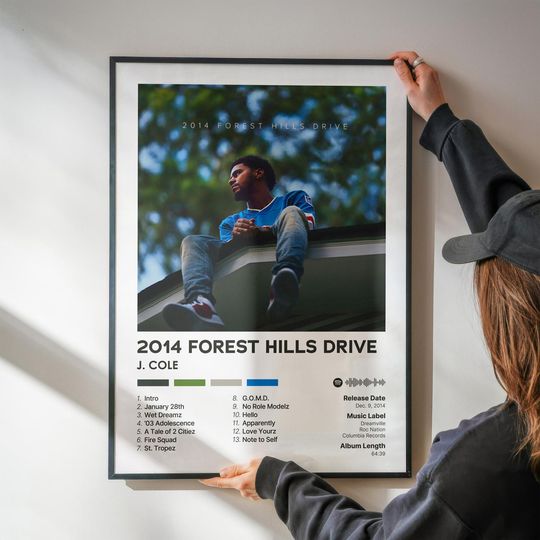 2014 Forest Hills Drive - J. Cole - Premium Semi-Gloss Poster - Unframed
