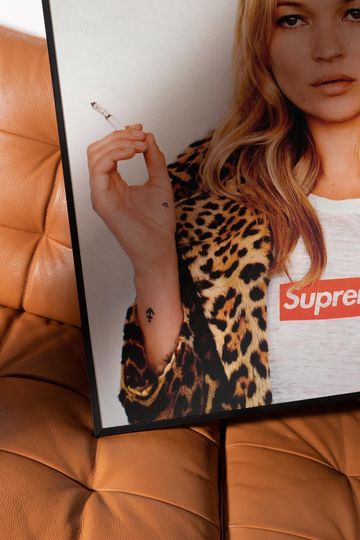 Kate Moss - Supreme - Premium Semi-Gloss Paper Poster - Unframed